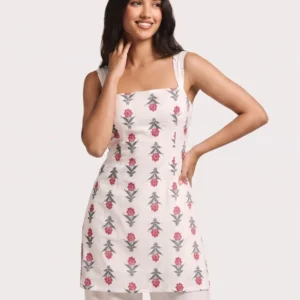 Miraya square neck strap kurti for women